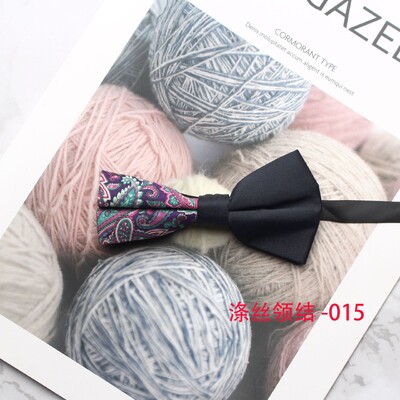 Γαμήλιο νέο παπιγιόν πεταλούδας κουμπάρας, ανδρικό παπιγιόν με εμπριμέ πολυεστέρα, επίσημο business casual παπιγιόν