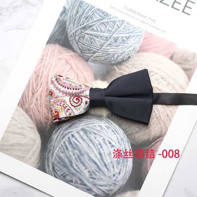 Γαμήλιο νέο παπιγιόν πεταλούδας κουμπάρας, ανδρικό παπιγιόν με εμπριμέ πολυεστέρα, επίσημο business casual παπιγιόν