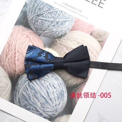 Γαμήλιο νέο παπιγιόν πεταλούδας κουμπάρας, ανδρικό παπιγιόν με εμπριμέ πολυεστέρα, επίσημο business casual παπιγιόν