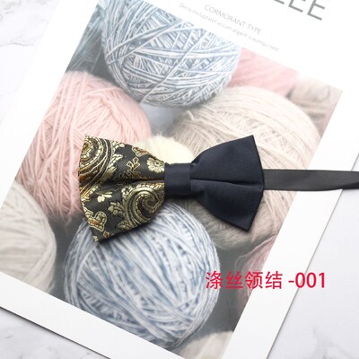 Γαμήλιο νέο παπιγιόν πεταλούδας κουμπάρας, ανδρικό παπιγιόν με εμπριμέ πολυεστέρα, επίσημο business casual παπιγιόν