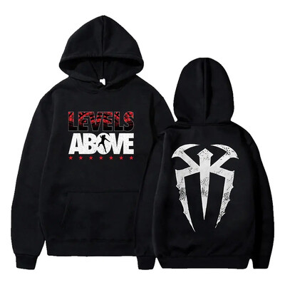 Roman Reigns Levels Above Pullover Hoodie μακρυμάνικο streetwear Γυναικεία ανδρική φούτερ με κουκούλα Μόδα ρούχα