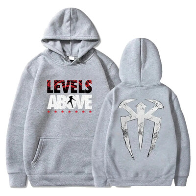 Roman Reigns Levels Above Pullover Hoodie μακρυμάνικο streetwear Γυναικεία ανδρική φούτερ με κουκούλα Μόδα ρούχα