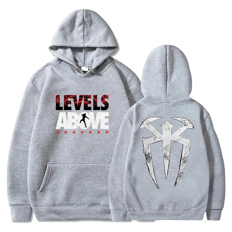 Roman Reigns Levels Above Pullover Hoodie μακρυμάνικο streetwear Γυναικεία ανδρική φούτερ με κουκούλα Μόδα ρούχα