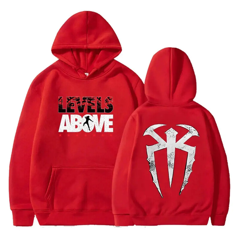 Roman Reigns Levels Above Pullover Hoodie μακρυμάνικο streetwear Γυναικεία ανδρική φούτερ με κουκούλα Μόδα ρούχα