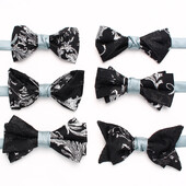 Papion de afaceri de înaltă calitate pătrat pentru bărbați, papion de modă britanică, banchet de nuntă prosop de buzunar papion profesional