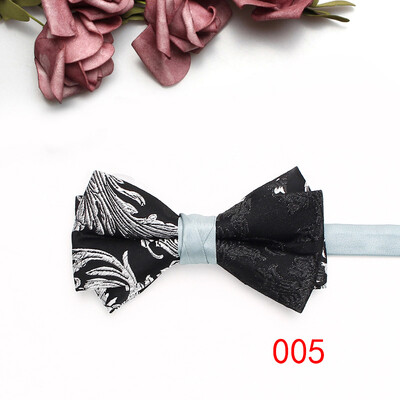 Papion de afaceri de înaltă calitate pătrat pentru bărbați, papion de modă britanică, banchet de nuntă prosop de buzunar papion profesional