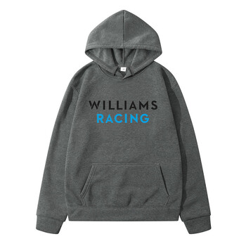 WILLIAMS RACING High Street Дамски големи суичъри с качулка Висококачествен памук Мъжки и дамски свободен поларен суитшърт Суичър с качулка