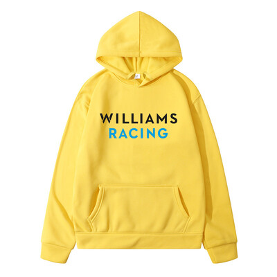 WILLIAMS RACING High Street Hanorac supradimensionat pentru femei din bumbac de înaltă calitate, pentru bărbați și femei