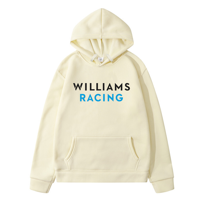 WILLIAMS RACING High Street Hanorac supradimensionat pentru femei din bumbac de înaltă calitate, pentru bărbați și femei