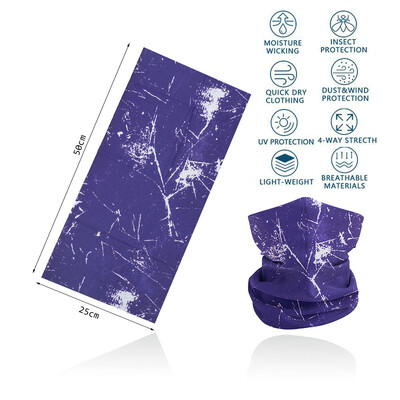 Violeta balaclava sieviešu skriešanas kempinga galvas saite Bandana Quickdry kakla getra elpojošs pārgājienu sejas maska caurule riteņbraukšanas galvas šalle