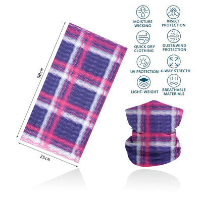 Violeta balaclava sieviešu skriešanas kempinga galvas saite Bandana Quickdry kakla getra elpojošs pārgājienu sejas maska caurule riteņbraukšanas galvas šalle