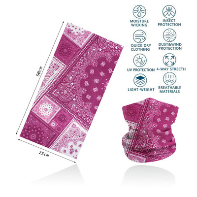 Violeta balaclava sieviešu skriešanas kempinga galvas saite Bandana Quickdry kakla getra elpojošs pārgājienu sejas maska caurule riteņbraukšanas galvas šalle