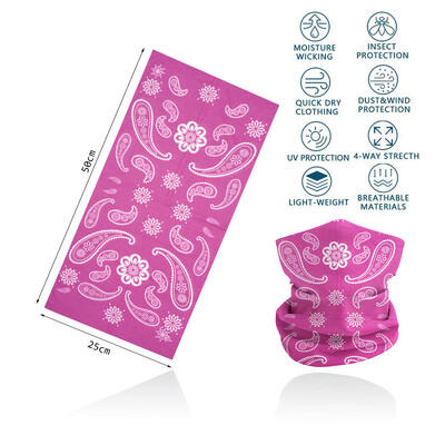 Violeta balaclava sieviešu skriešanas kempinga galvas saite Bandana Quickdry kakla getra elpojošs pārgājienu sejas maska caurule riteņbraukšanas galvas šalle