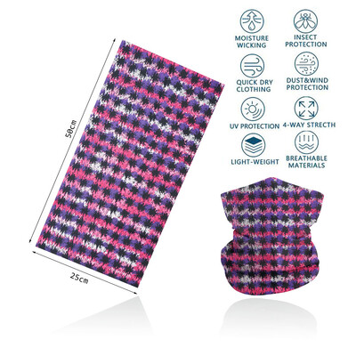 Violeta balaclava sieviešu skriešanas kempinga galvas saite Bandana Quickdry kakla getra elpojošs pārgājienu sejas maska caurule riteņbraukšanas galvas šalle