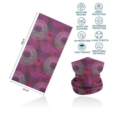 Violeta balaclava sieviešu skriešanas kempinga galvas saite Bandana Quickdry kakla getra elpojošs pārgājienu sejas maska caurule riteņbraukšanas galvas šalle