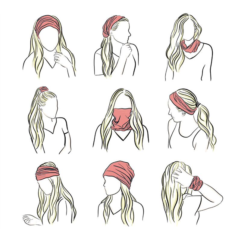 Violetinė balaklava moterų bėgimo stovyklavimo galvos juosta Bandana Quickdry Neck Gaiter Kvėpuojanti žygio veido kaukė Vamzdis dviračių galvos skara