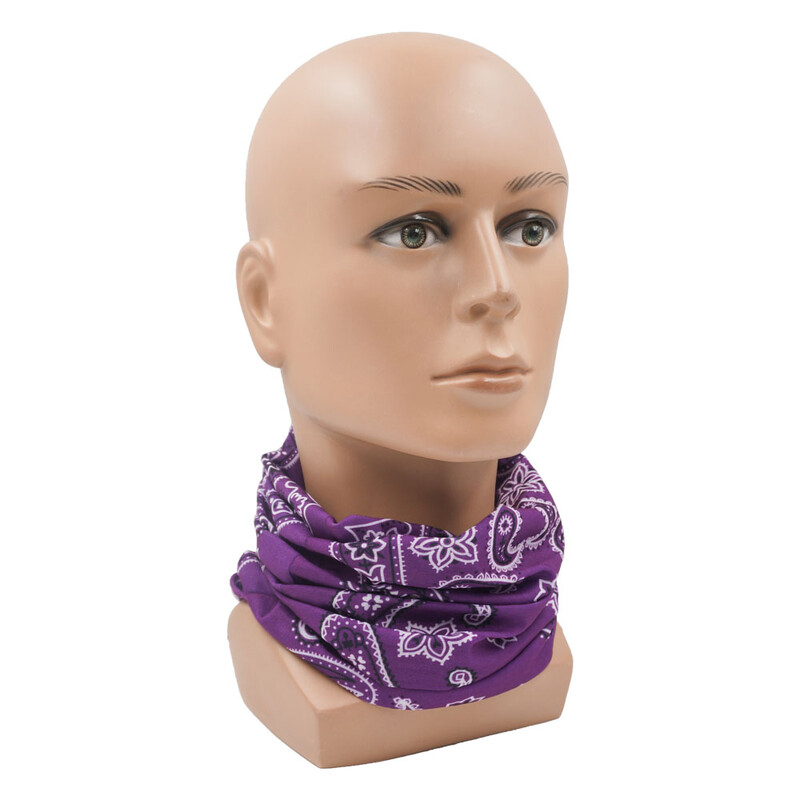 Violetinė balaklava moterų bėgimo stovyklavimo galvos juosta Bandana Quickdry Neck Gaiter Kvėpuojanti žygio veido kaukė Vamzdis dviračių galvos skara