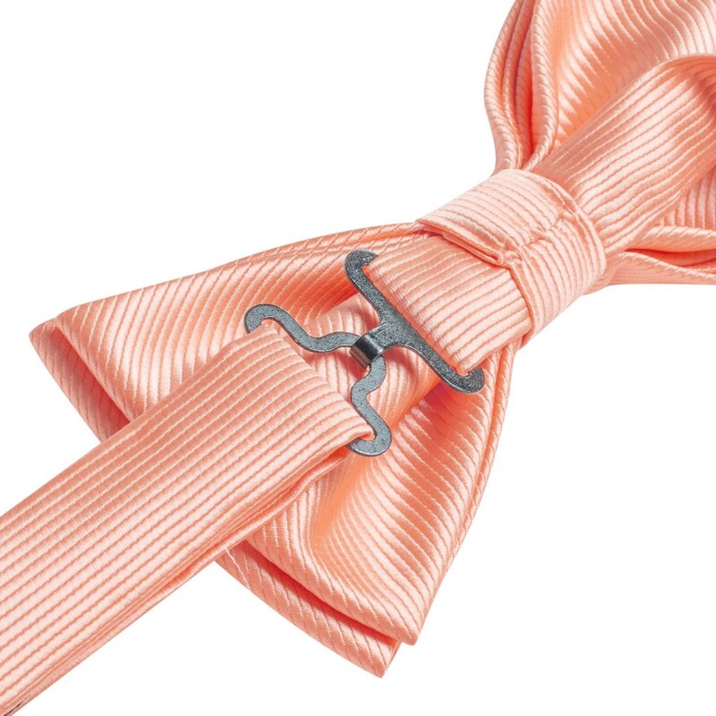 Papion pentru bărbați din mătase Hi-Tie, set de butoni cu batiste, portocaliu, mandarină, cu nod fluture, pentru afaceri de nuntă masculine