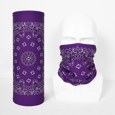 Férfi Női Sport Bandana Paisley Bandanna Fényvédő Kemping Túrasálak Szélálló arcvédő Símaszk Tube Magic Scalf