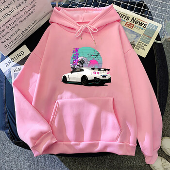 Суичър с качулка Initial D Legend Car Print Суитшърт Мъже Жени Суичър с качулка Streetwear Хип-хоп горнища Аниме Японски дрехи с дълъг ръкав и качулка