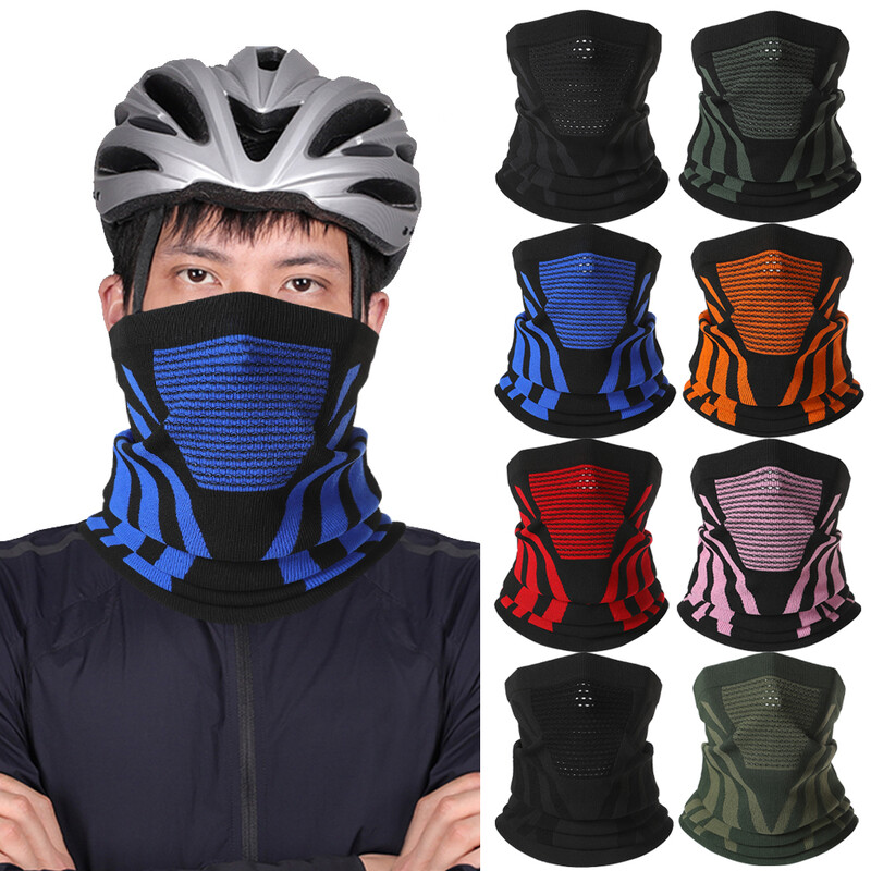 Termo maska na tvár, ohrievač krku, návlek na bicykel, cyklistiku, lyže, šál, dámsky, pánsky, zimný, turistický, priedušný