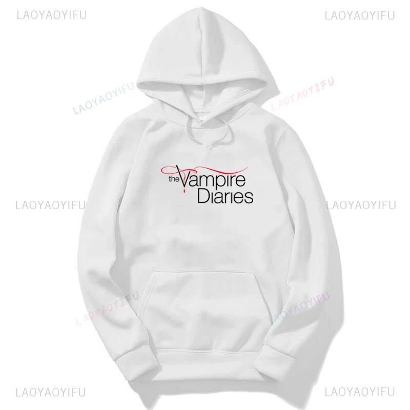 2024 Vampire Diaries Hoodie Unisex Hoodies μακρυμάνικο χειμερινό μπλουζάκι μπλουζάκι Boyfriend Gift Casual με κουκούλα Streetwear
