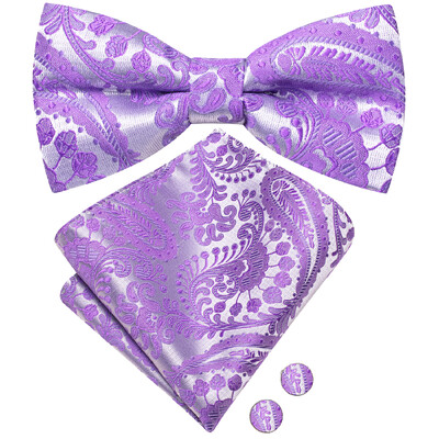 Ανδρικό παπιγιόν τσέρκι μαύρο μεταξωτό ανδρικό σετ μανικετόκουμπα τσέπης τετράγωνο παπιγιόν με λουλουδένιο κόμπο πεταλούδα για ανδρική επιχείρηση γάμου