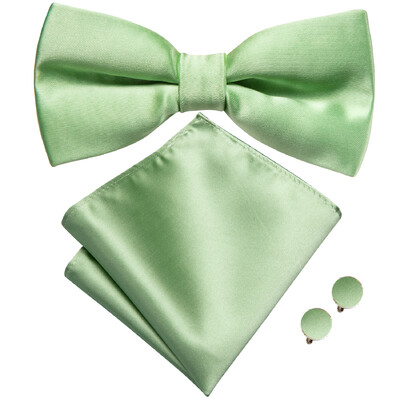 Ανδρικό παπιγιόν τσέρκι μαύρο μεταξωτό ανδρικό σετ μανικετόκουμπα τσέπης τετράγωνο παπιγιόν με λουλουδένιο κόμπο πεταλούδα για ανδρική επιχείρηση γάμου