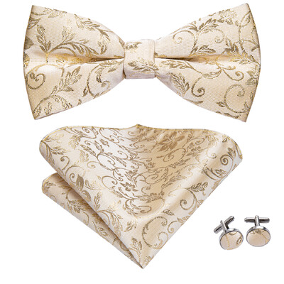 Ανδρικό παπιγιόν τσέρκι μαύρο μεταξωτό ανδρικό σετ μανικετόκουμπα τσέπης τετράγωνο παπιγιόν με λουλουδένιο κόμπο πεταλούδα για ανδρική επιχείρηση γάμου