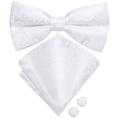 Ανδρικό παπιγιόν τσέρκι μαύρο μεταξωτό ανδρικό σετ μανικετόκουμπα τσέπης τετράγωνο παπιγιόν με λουλουδένιο κόμπο πεταλούδα για ανδρική επιχείρηση γάμου