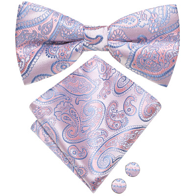 Ανδρικό παπιγιόν τσέρκι μαύρο μεταξωτό ανδρικό σετ μανικετόκουμπα τσέπης τετράγωνο παπιγιόν με λουλουδένιο κόμπο πεταλούδα για ανδρική επιχείρηση γάμου