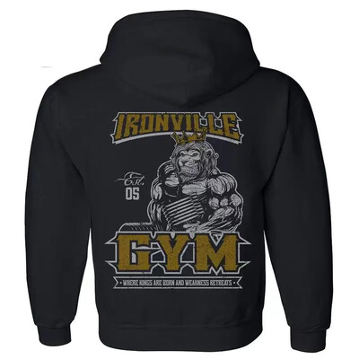 Jesenná a zimná mikina s kapucňou Jogger Fitness Fitness Bavlnená pánska mikina s kapucňou Módne oblečenie s potlačou Ležérna mikina s kapucňou