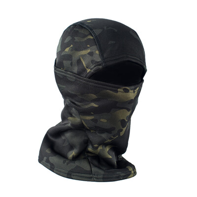 MEGE Tactical Ziemas Fleece Balaclava Men Ski Mask Skullies Beanies Termiskā sporta šalle pārgājienu maskēšanās vāciņš