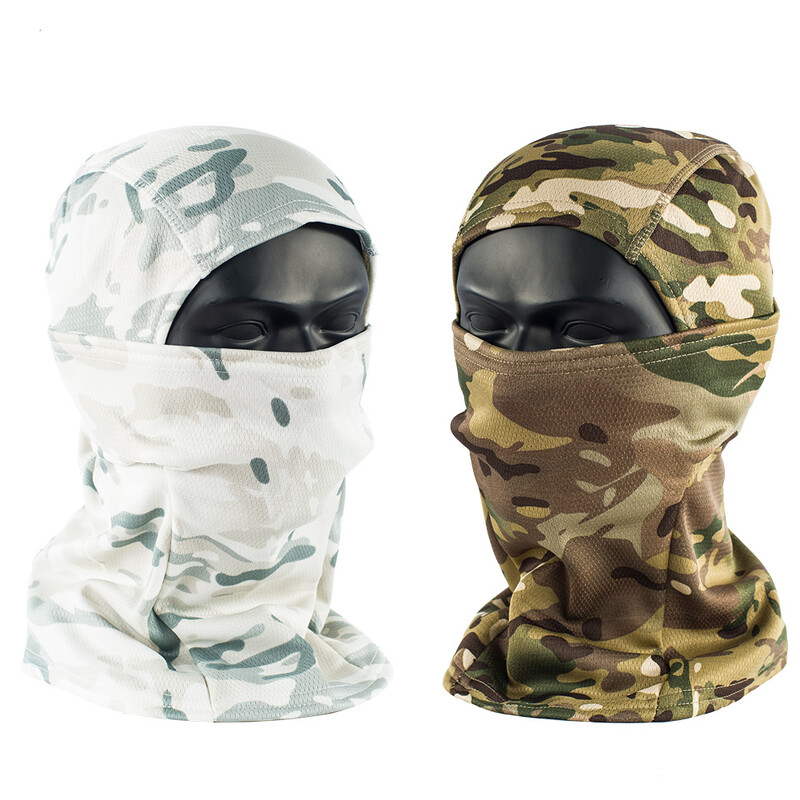 MEGE Tactical Ziemas Fleece Balaclava Men Ski Mask Skullies Beanies Termiskā sporta šalle pārgājienu maskēšanās vāciņš