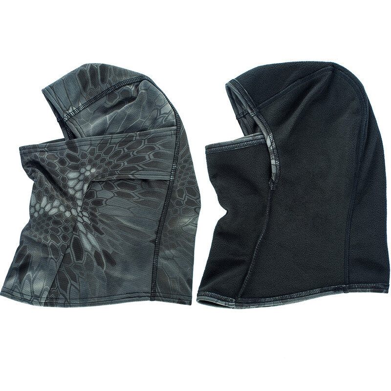 MEGE Tactical Ziemas Fleece Balaclava Men Ski Mask Skullies Beanies Termiskā sporta šalle pārgājienu maskēšanās vāciņš