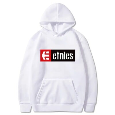 Vīriešu Etnies apdrukāta sieviešu kapuce, brīvs ikdienas apģērbs, modes apģērbs ar garām piedurknēm ar kapuci, džemperis, personības ielas apģērbs, sporta krekli