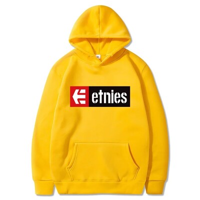Vīriešu Etnies apdrukāta sieviešu kapuce, brīvs ikdienas apģērbs, modes apģērbs ar garām piedurknēm ar kapuci, džemperis, personības ielas apģērbs, sporta krekli