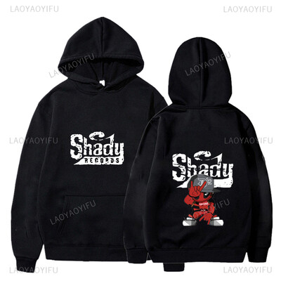 Räppar Eminemes Shady Records Logo Pullover Hoodid Sügistalv vabamood Tänavarõivad Kuum allahindlus