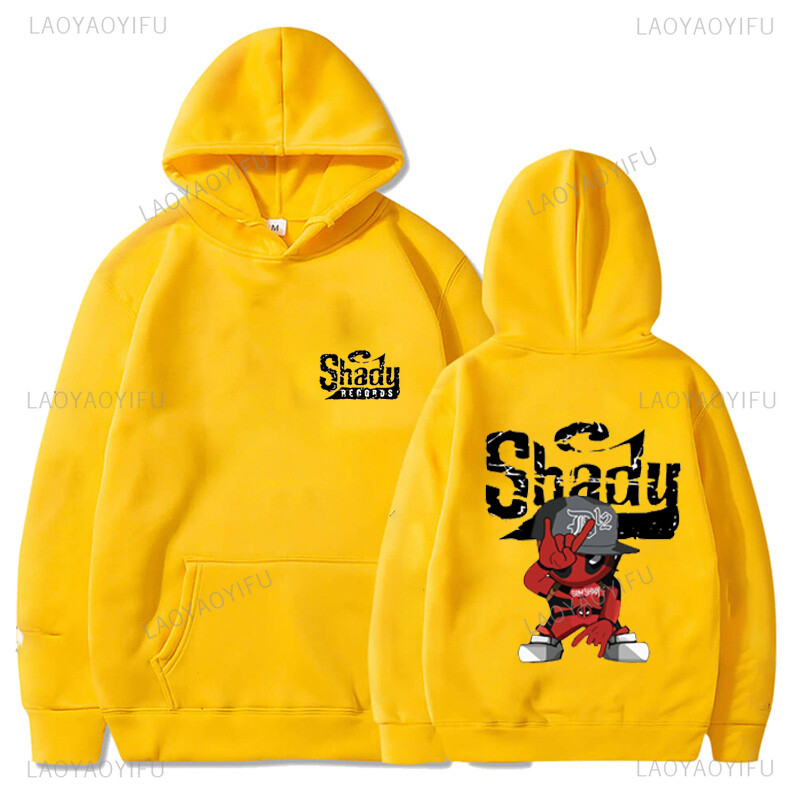 Reperis Eminemess Shady Records logotips Puloveru kapuces Rudens Ziemas ikdienas modes ielas apģērbi Karstā izpārdošana