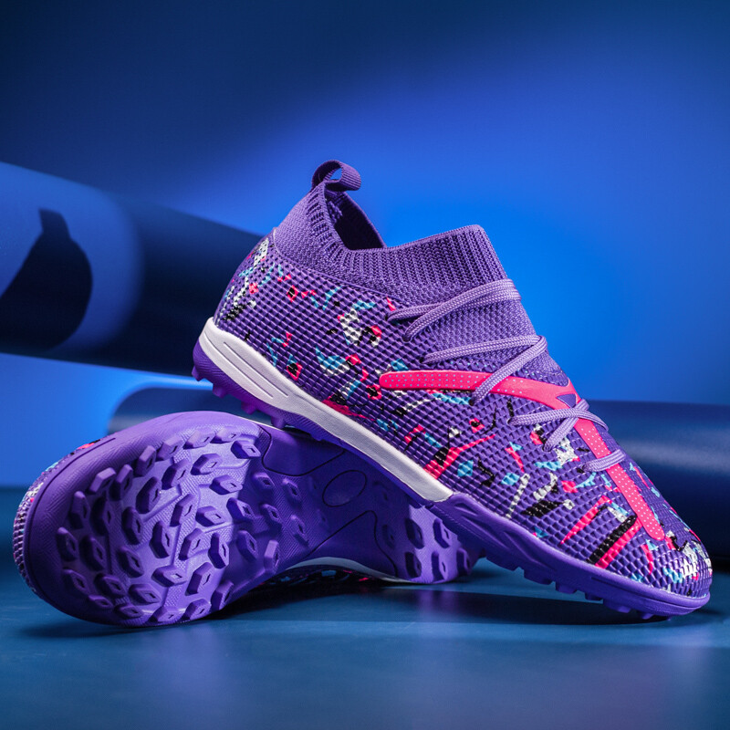 Cizme de fotbal pentru bărbați pentru antrenament pentru iarbă de futsal de interior Cizme de fotbal antiderapante Antrenament ultraușor Pantofi de fotbal profesioniști cu împânzire