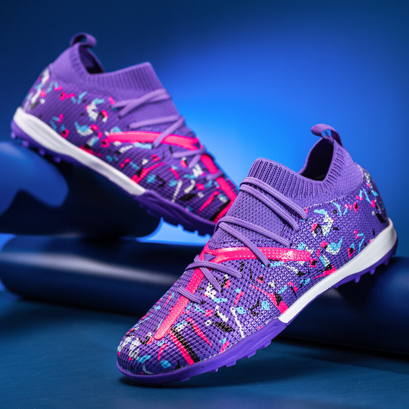 Cizme de fotbal pentru bărbați pentru antrenament pentru iarbă de futsal de interior Cizme de fotbal antiderapante Antrenament ultraușor Pantofi de fotbal profesioniști cu împânzire