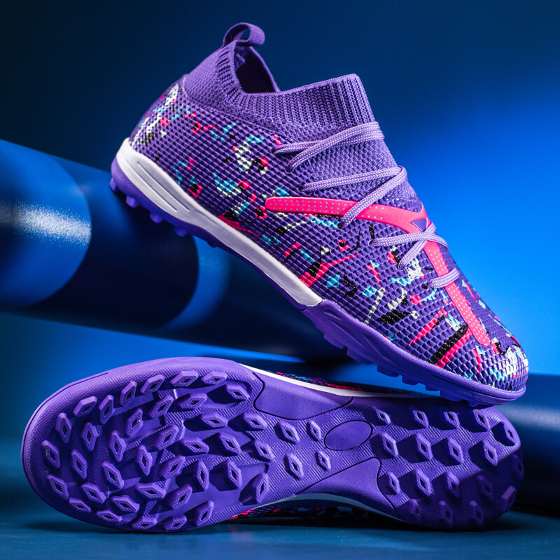 Cizme de fotbal pentru bărbați pentru antrenament pentru iarbă de futsal de interior Cizme de fotbal antiderapante Antrenament ultraușor Pantofi de fotbal profesioniști cu împânzire