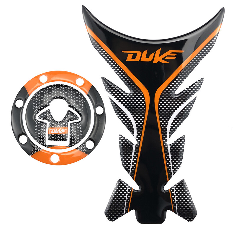 Illik a KTM Duke390 RC390 Duke200 motorkerékpár üzemanyagtartályhoz halszálkás matrica fedél matrica üzemanyagtartállyal