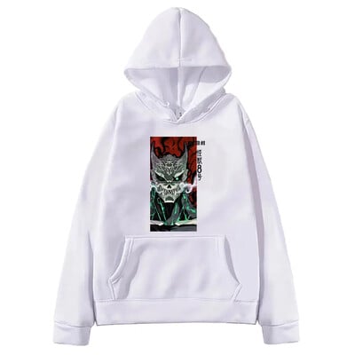 Manga Kaiju No.8 Print Dressipluus pikkade varrukatega fliis Pehmed kapuutsid Harajuku Oversized Anime trükitud tänavarõivad rõivad