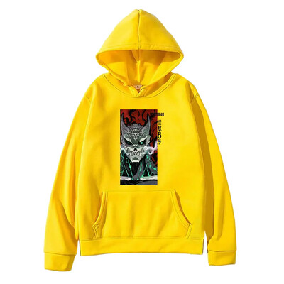 Manga Kaiju No.8 Print Dressipluus pikkade varrukatega fliis Pehmed kapuutsid Harajuku Oversized Anime trükitud tänavarõivad rõivad