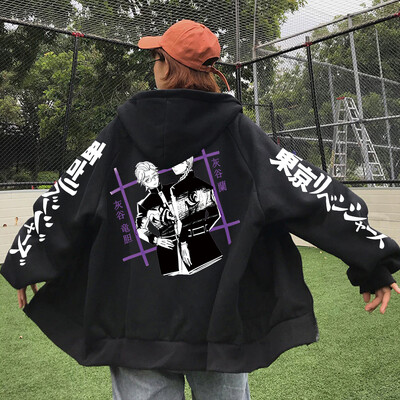 Tokyo Revengers Anime Hoodies Ανδρικά φούτερ Harajuku Rindou Haitani Ran Haitani Manga Cool Haitani Brothers Φούτερ με φερμουάρ