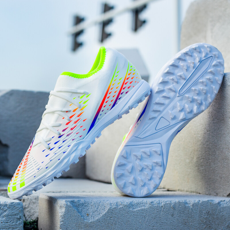 Méret: 35-45 Férfi Fiúk Futballcipők Focicipők Magas Boka Gyerek Kapcsok Edzés Sport Cipők Futballcipők