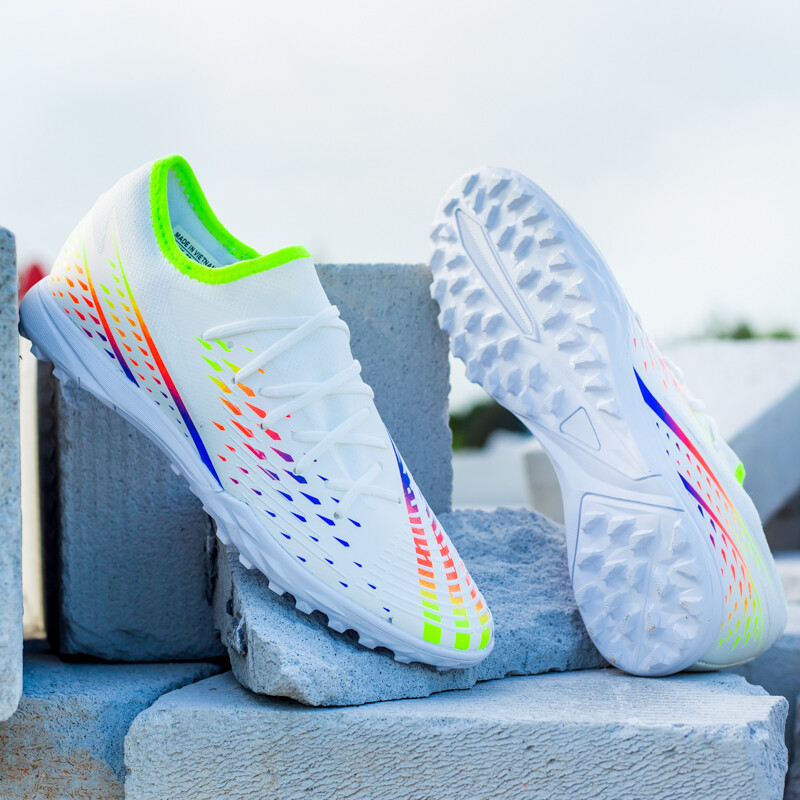 Méret: 35-45 Férfi Fiúk Futballcipők Focicipők Magas Boka Gyerek Kapcsok Edzés Sport Cipők Futballcipők