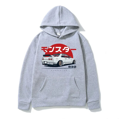 Hoodie Casual Oversized Πουλόβερ Δημοφιλές φούτερ Monster Skyline R32 Ένδυση με τάση μόδας S-3XL 2024 Νέα Ανδρικά/Γυναικεία