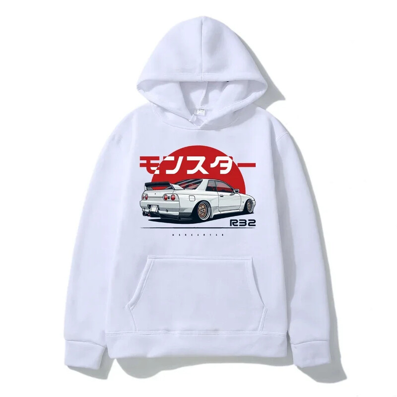 Hoodie Casual Oversized Πουλόβερ Δημοφιλές φούτερ Monster Skyline R32 Ένδυση με τάση μόδας S-3XL 2024 Νέα Ανδρικά/Γυναικεία